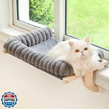 valigogo Cloud-Soft Cat Window Sill Perch with Zipper Designed Cushioned Bed,