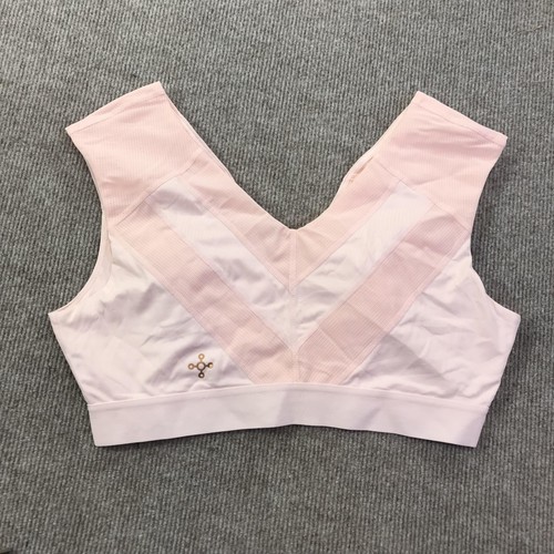 Tommie Copper Sports Bra Womens 2XL Pink Front Zip Copper Znergy Mesh Support - Photo 20/24