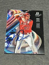 Mike Trout 2018 Bowman Platinum #49 Autograph - Authenticated!!!