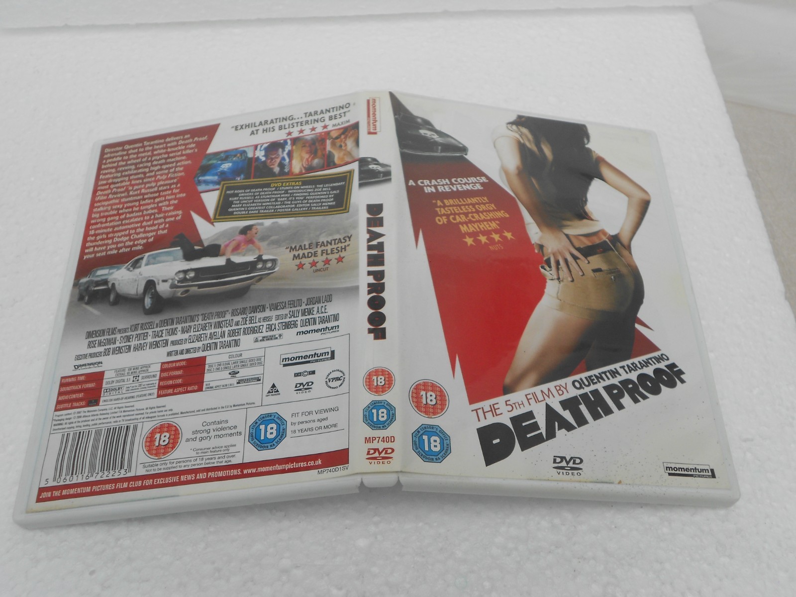DEATH PROOF The 5th Film By Quentin Tarantino 2 DVDs