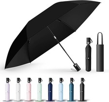 UPEB UV 100 Blackout Umbrella Auto Open Close Ultralight Compact Black