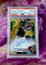 2023 Bowmans Best Michael Harris III Auto Gold /50 RC PSA 9