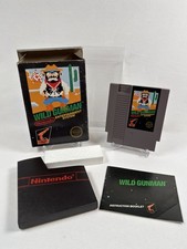 Wild Gunman (Nintendo NES, 1985) 5-Screw Hangtab Authentic Black Box - CIB