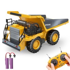 RC Dump Truck Toy for Boys, Remote Control Play Truck Construction Vehicles, ...