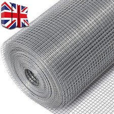 8M Welded Wire Mesh Galvanised Fence Aviary Rabbit Hutch Chicken Pet Fencing UK 2.82 per metre