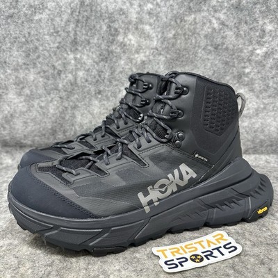 Hoka One One Tennine Hike GTX Boots Mens Size 10 Triple Black