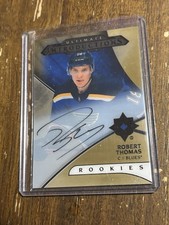 2018 Ultimate Robert Thomas Rookie Card Introductions Auto #UI-2 St. Louis Blues
