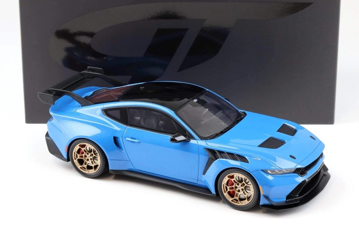 1/18 GT Spirit 2024 Ford Mustang GTD Coupe Grabber Blue 1:18