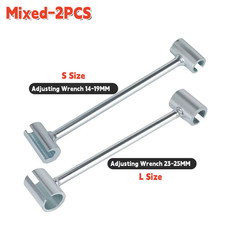 Mixed-2Pcs Door Hinge Adjustment Tool 14-19MM/23-25MM Door Hinge Repair Spanner,