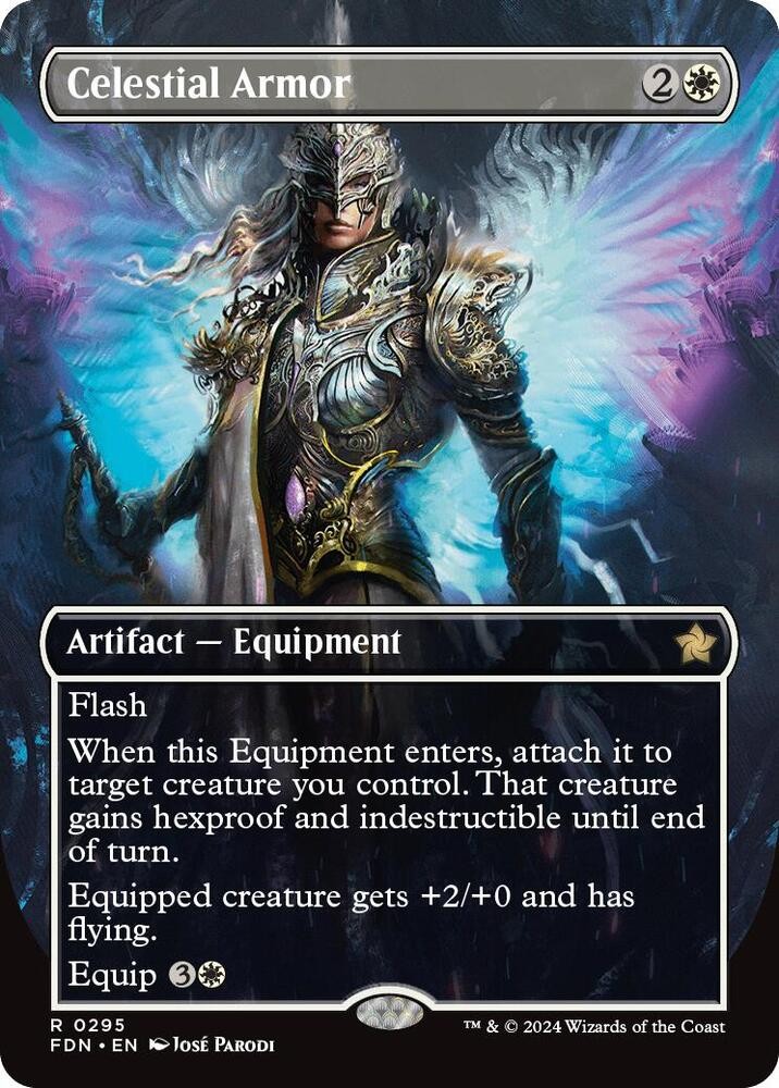 Celestial Armor (Borderless) R Foundations 295 NM