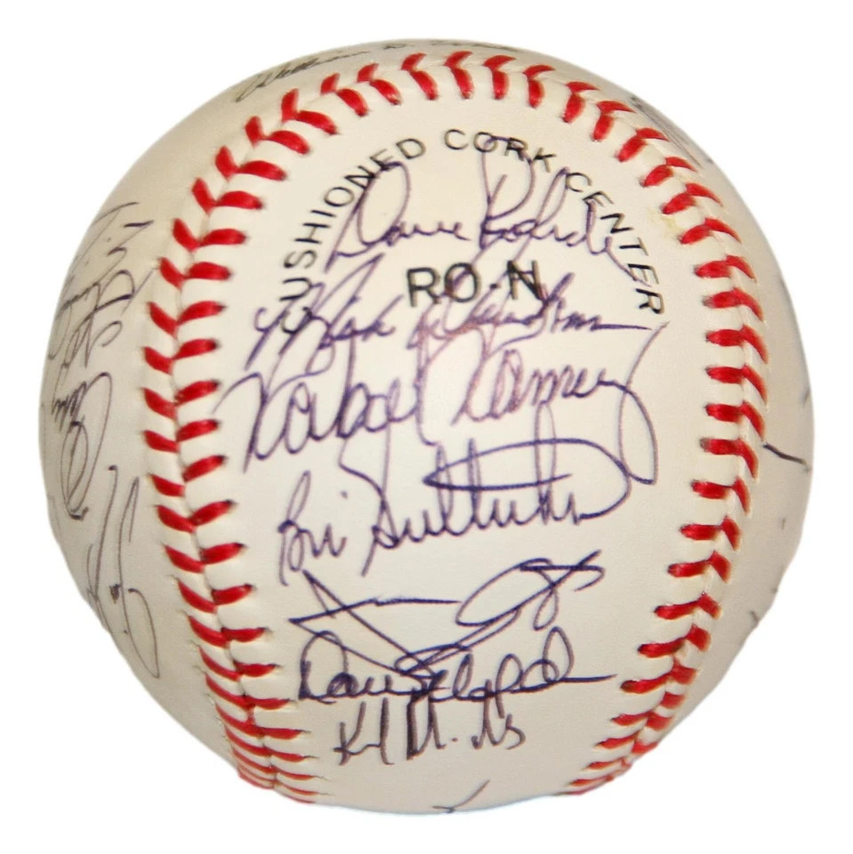 1990 Houston Astros Team Signed Baseball 23 Sigs Biggio Caminiti Scott Nice! 152 - Image 4 of 4