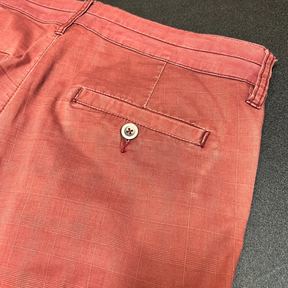 Horny Toad Women's Size 10 Pants Plaid Casual Chinos Trousers Red Straight Leg - Image 3 of 4