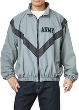 IPFU ARMY Surplus Excercise Windbreaker Rain PT Jacket Reflective Workout Swag
