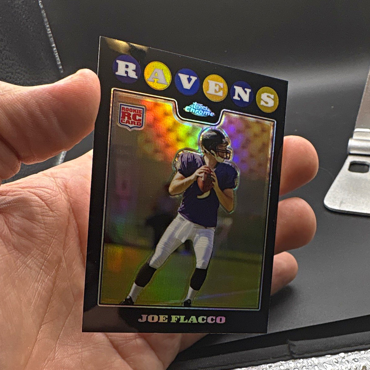 Joe Flacco Topps Chrome #TC170 Refractor