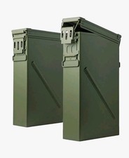 PA156 Metal Ammo Box New Military Storage Container Tools Sealed Lid Hinged