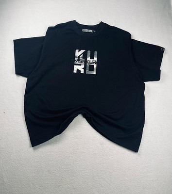 Evisu Kuro Vintage Y2K Oversize T-Shirt Baumwolle schwarz - Größe XXL - TF38