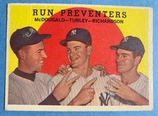 1959 Topps - Gil McDougald, Bobby Richardson, Bob Turley #237 Gray Back