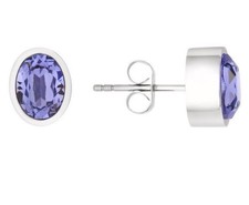 Leuchtende Ohrstecker in zeitlosem Violett von Energetix Geschenk Muttertag