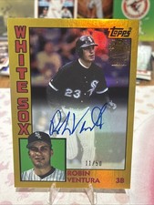 2025 Topps Archives Robin Ventura Gold Auto /50 - CHICAGO WHITE SOX