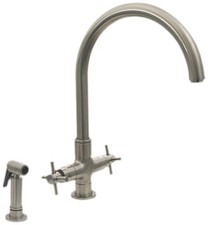 Whitehaus 3-0395485 Luxe Dual Handle Faucet - Nickel
