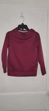 Patagonia Pullover Hoodie Jacket Girls Kids Size M 10 Burgundy Maroon