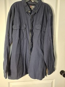 EOTAC OPERATOR GRADE TACTICAL SHIRT Mens XXL Navy Blue,  Inner Chest Zipper