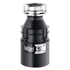 IN-SINK-ERATOR BADGER 5 WITH CORD Garbage Disposal,Standard,11 1/2 in H 31EE16