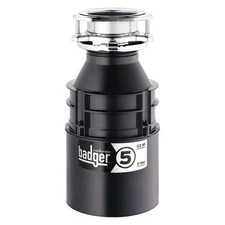 IN-SINK-ERATOR BADGER 5 WITH CORD Garbage Disposal,Standard,11 1/2 in H 31EE16