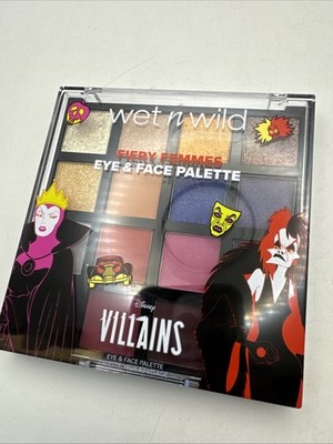 Wet n Wild Disney Villains Fiery Femmes Palette Cruella Queen Evil 16 Colors Eye