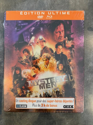 MYSTERY MEN - BLU-RAY Film Zone B + DVD STEELBOOK COLLECTOR EDITION - STILLER