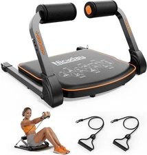 Ab Machine for Stomach Workout Ab Crunch Machine with 3 Adjustable Resistance