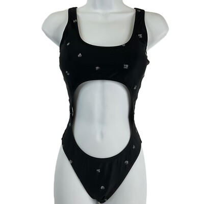 Volcom Swimsuit Women's S Black Nothing More Cut-Out Front Monokini $99 Nwt