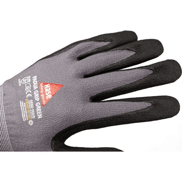 PADUA PRO+, Montagehandschuh Aus Nylon/Micro-Nitrilschaum, Grau/schwarz