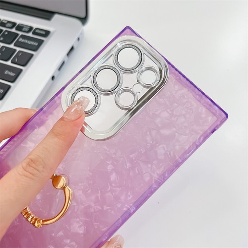 Case for Samsung S24 Ultra A35 A25 A15 A55 A54 Ring Color Plating Phone Cover - Picture 10 of 30