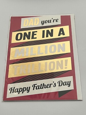 Vatertagskarte Papa Du bist einer von einer Million Billion Brandneu