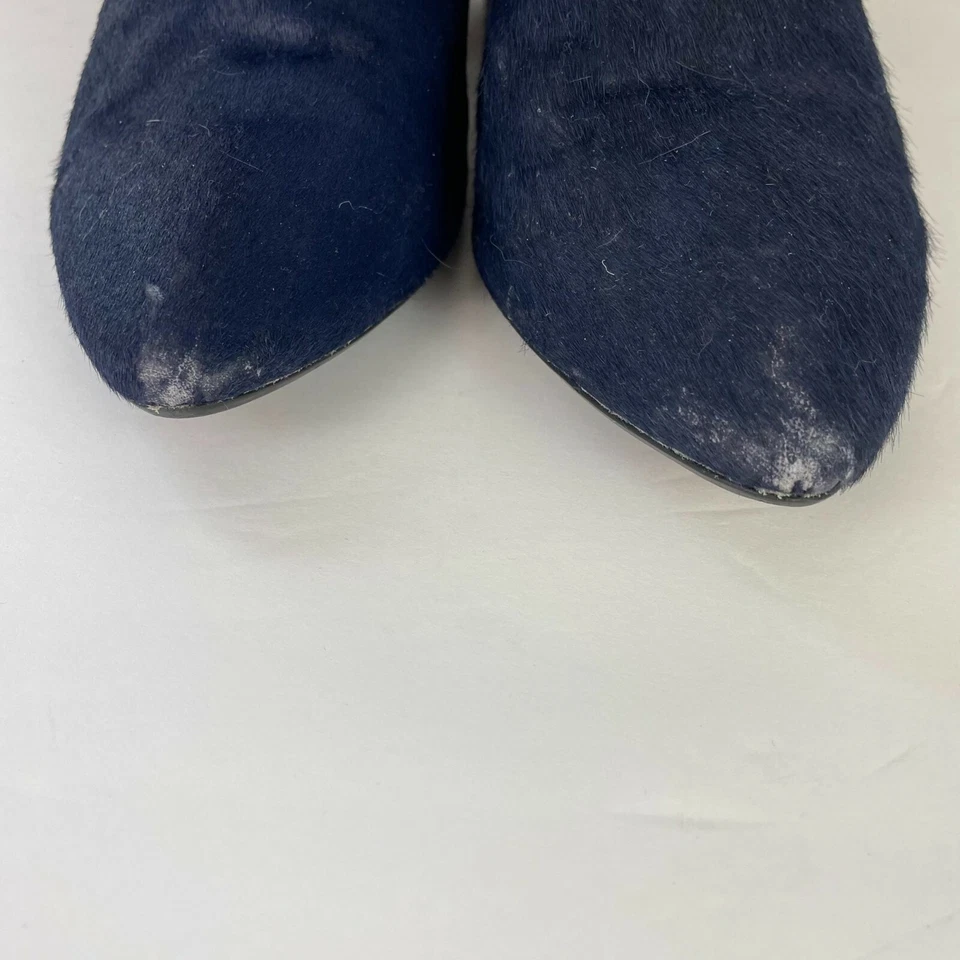 Botas de caída Report Signature para mujer 8 azul pelo de becerro tacón punta puntiaguda Foto 2 de 4