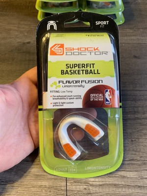Shock Doctor Superfit Basketball Flavor Fusion Limontensity Adult Mouthguard