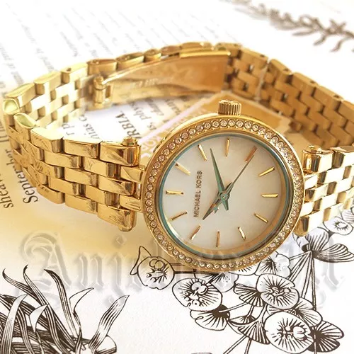 Orologio Donna Petite Darci Acciaio Inox Oro MICHAEL KORS Nuovo con etichette MK3325