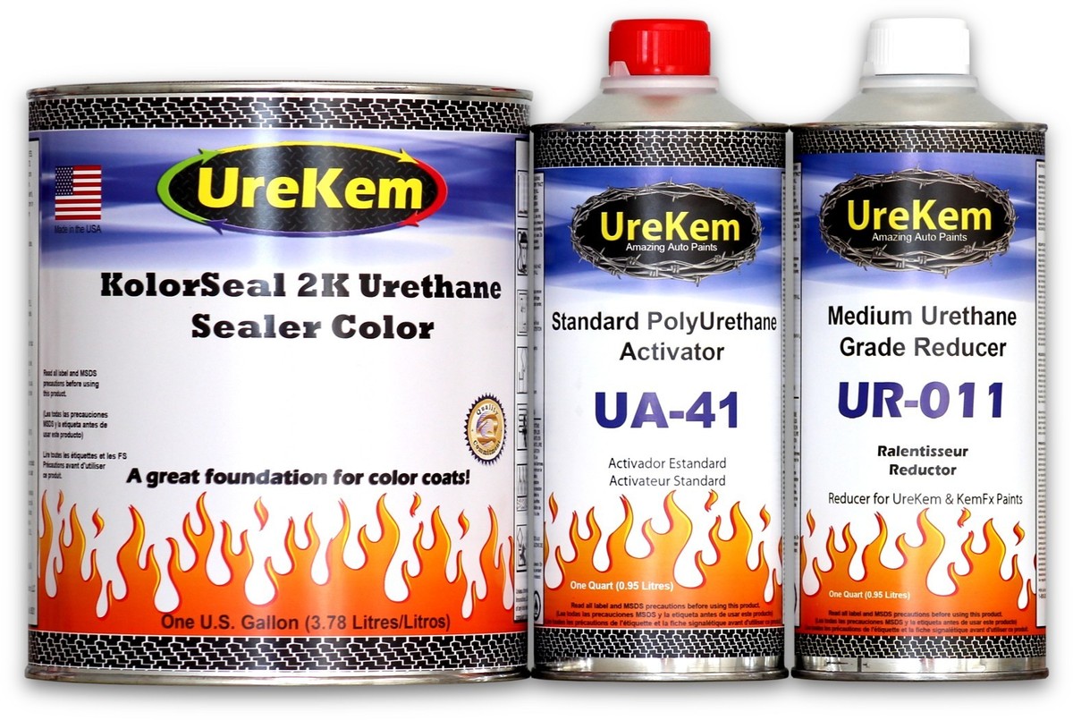 Gallon 2K Urethane Primer Sealer Kit 15 Color Options