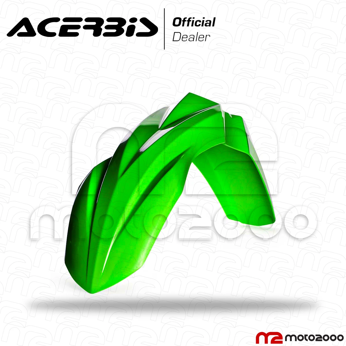 Parafango anteriore Acerbis verde Kawasaki KX-F 250 e 450