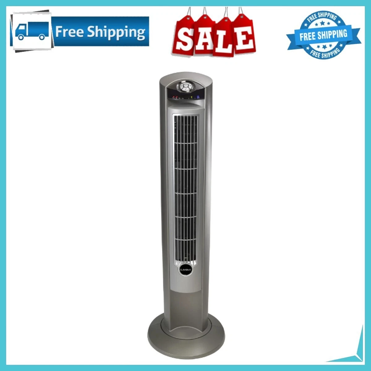 Lasko 42 Wind Curve Tower Fan with Ionizer and Remote, 2551, Silver | eBay