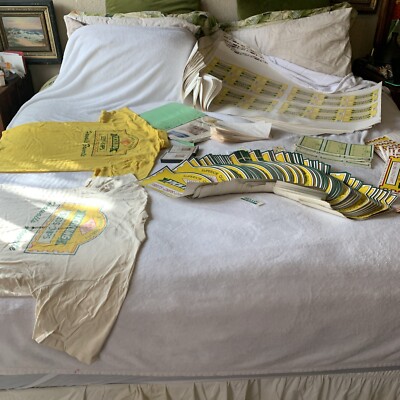 Rare Vintage Hawaii Yick Lung Lot Labels, Shirts, POGS, Decals Etc.