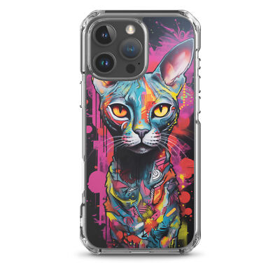 Graffiti Sphynx Cat 2 iPhone Case