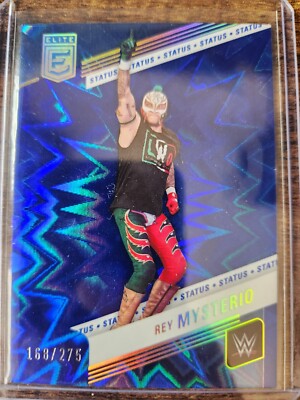 2023 Donruss Elite WWE Rey Mysterio Status Explosion Blue 168/275 #52 Smack Down