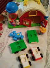 Mixture of Playskool, Little People, Sesame Street Barn, Cars