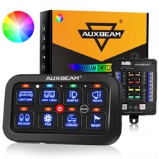 AUXBEAM RGB 8 Gang Switch Panel Kit Relay Sys...