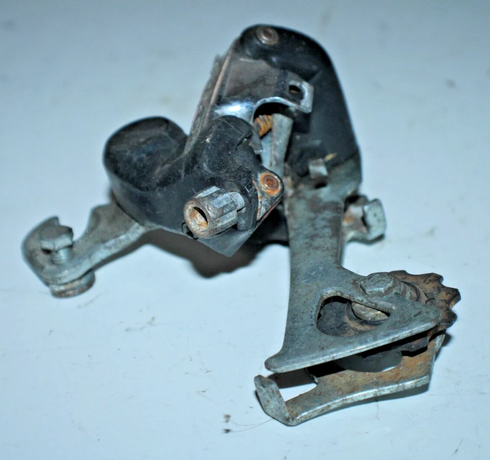 Desviador trasero vintage SRAM MTB largo alcance negro/plateado 8 velocidades grava envío EE. UU. Foto 3 de 4