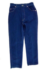 LEE Women's High Rise Straight Leg Blue Denim Jeans USA Made 14 (30x28)