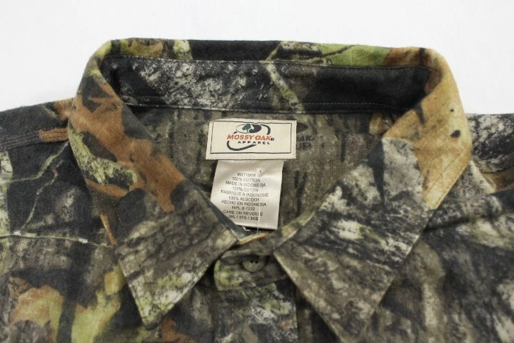 NWT Mossy Oak Break up Heavy Flannel Chamois Hunting Camo Shirt sz 3XL - Image 3 of 4