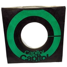Capitol Records Company Sleeve 45 RPM Green Black Target Logo